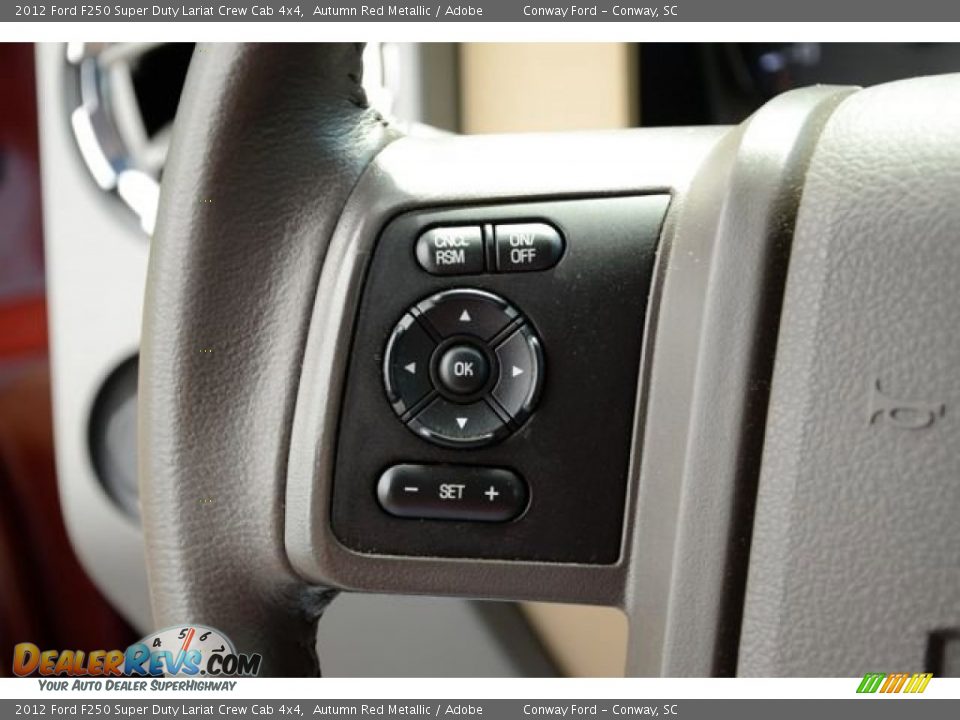 2012 Ford F250 Super Duty Lariat Crew Cab 4x4 Autumn Red Metallic / Adobe Photo #29