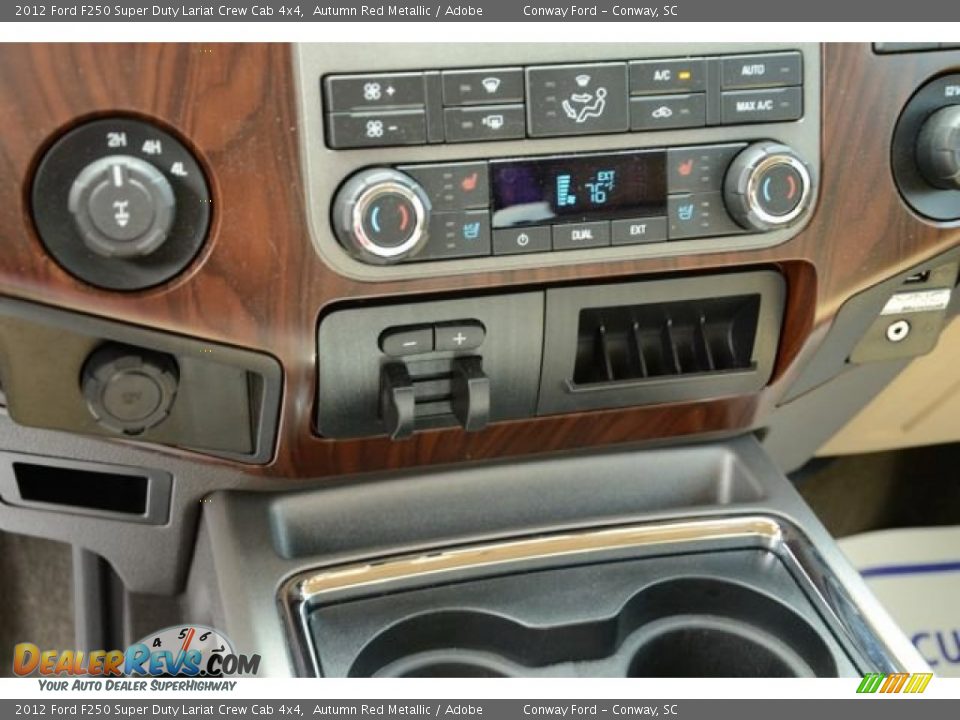 2012 Ford F250 Super Duty Lariat Crew Cab 4x4 Autumn Red Metallic / Adobe Photo #33
