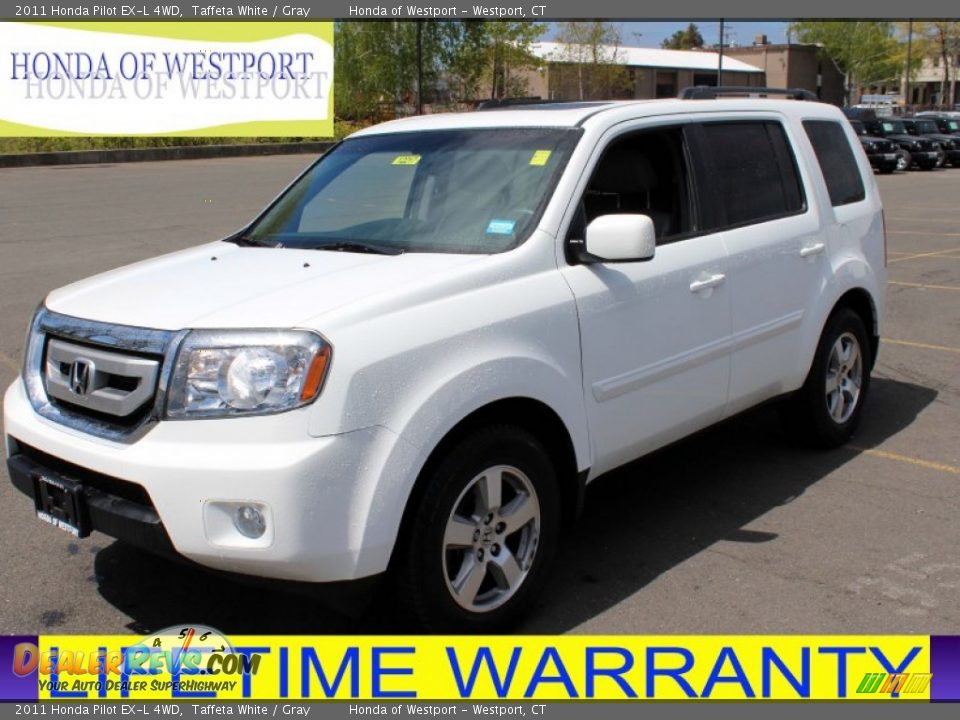 2011 Honda Pilot EX-L 4WD Taffeta White / Gray Photo #1