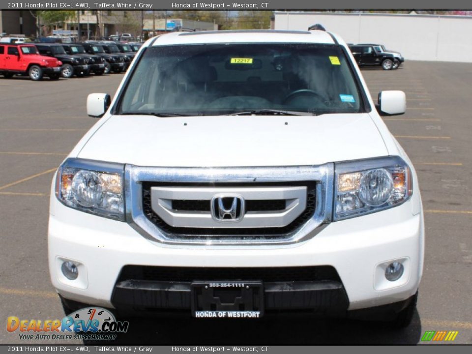 2011 Honda Pilot EX-L 4WD Taffeta White / Gray Photo #2