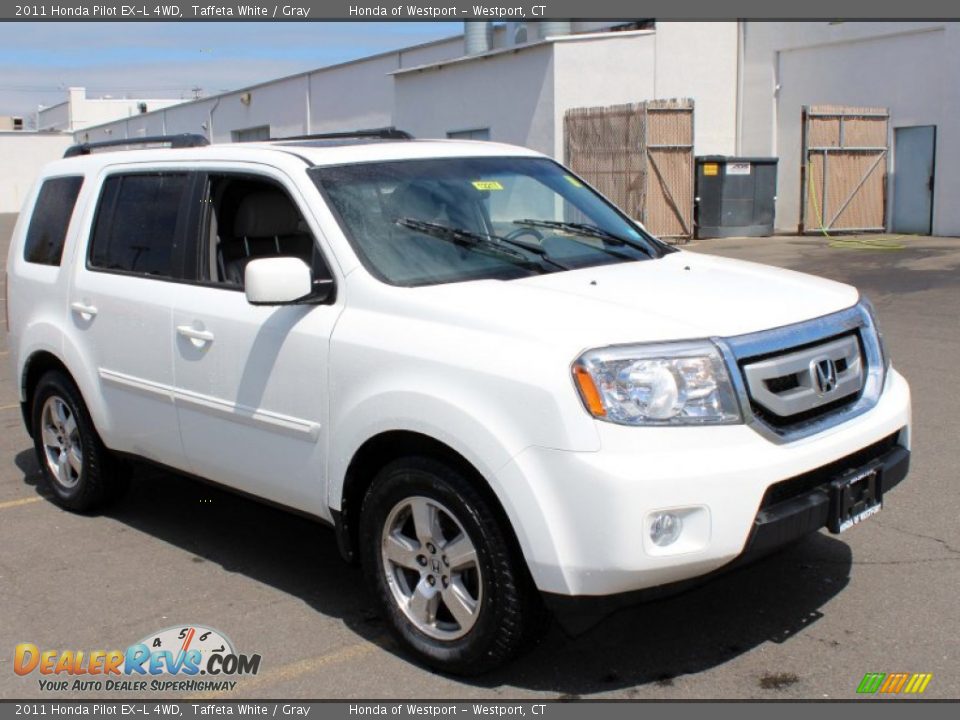 2011 Honda Pilot EX-L 4WD Taffeta White / Gray Photo #3