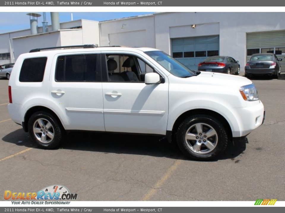 2011 Honda Pilot EX-L 4WD Taffeta White / Gray Photo #5