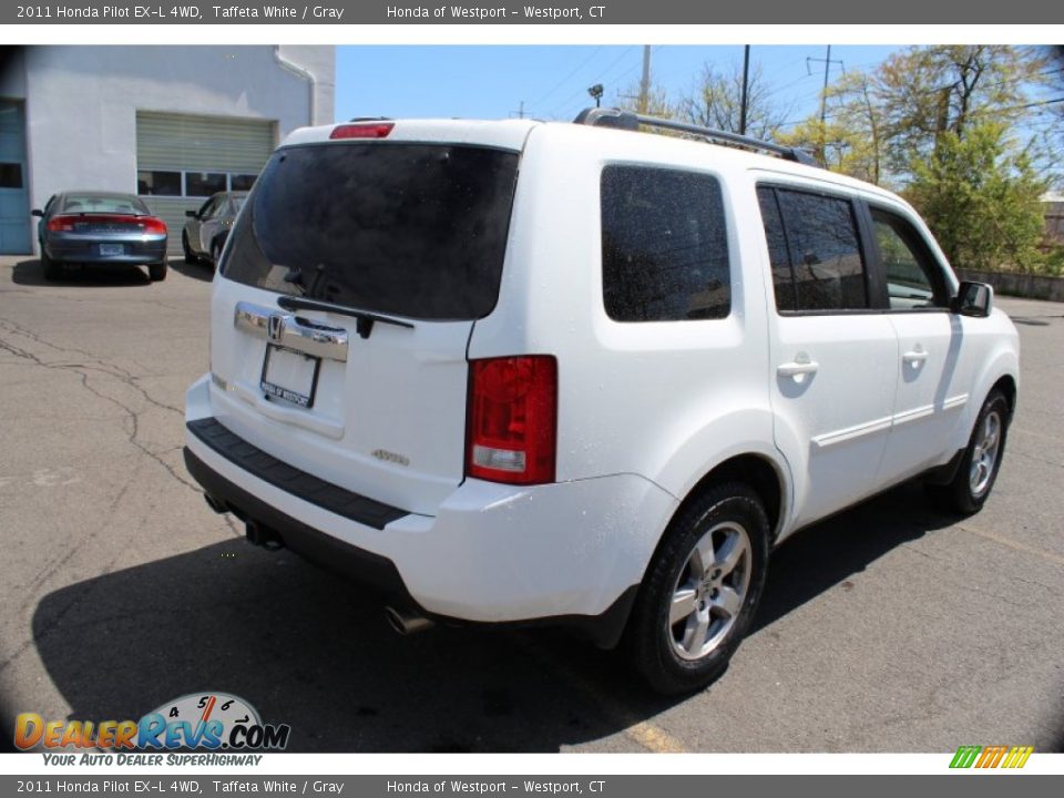 2011 Honda Pilot EX-L 4WD Taffeta White / Gray Photo #6
