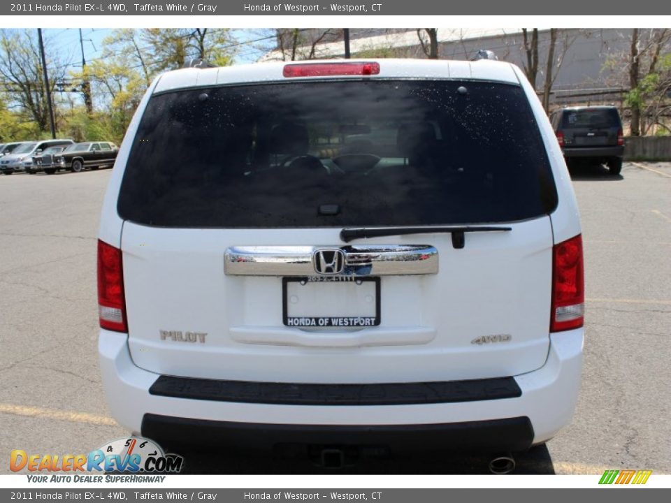 2011 Honda Pilot EX-L 4WD Taffeta White / Gray Photo #7