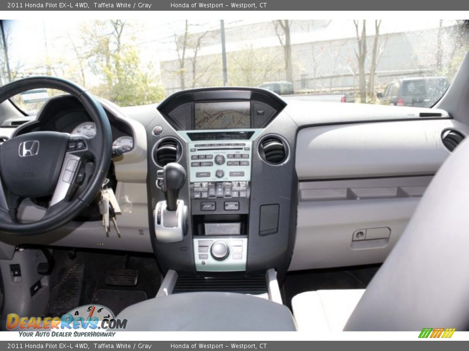 2011 Honda Pilot EX-L 4WD Taffeta White / Gray Photo #9