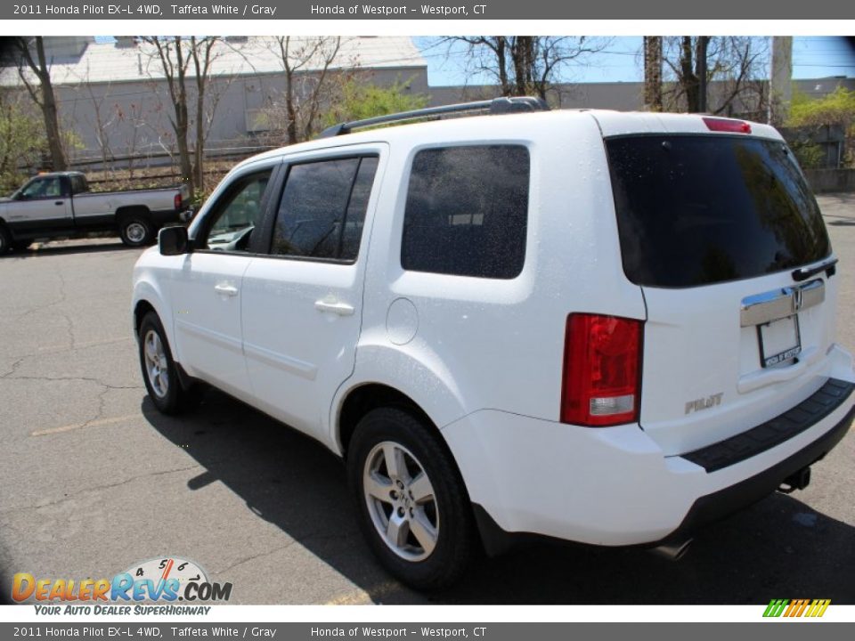 2011 Honda Pilot EX-L 4WD Taffeta White / Gray Photo #10