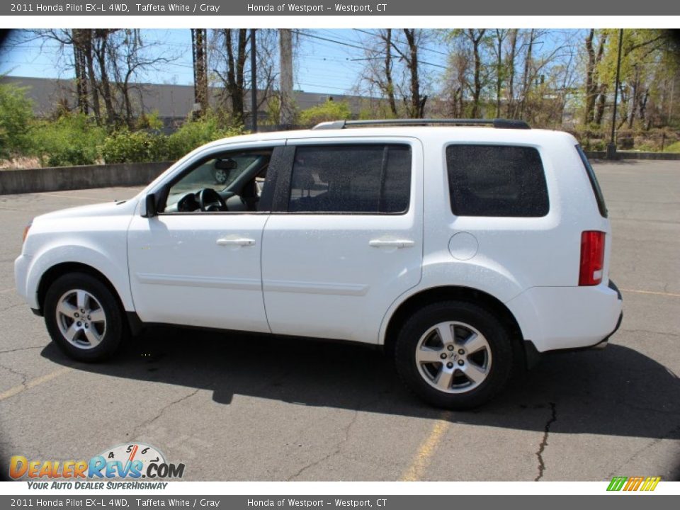 2011 Honda Pilot EX-L 4WD Taffeta White / Gray Photo #11