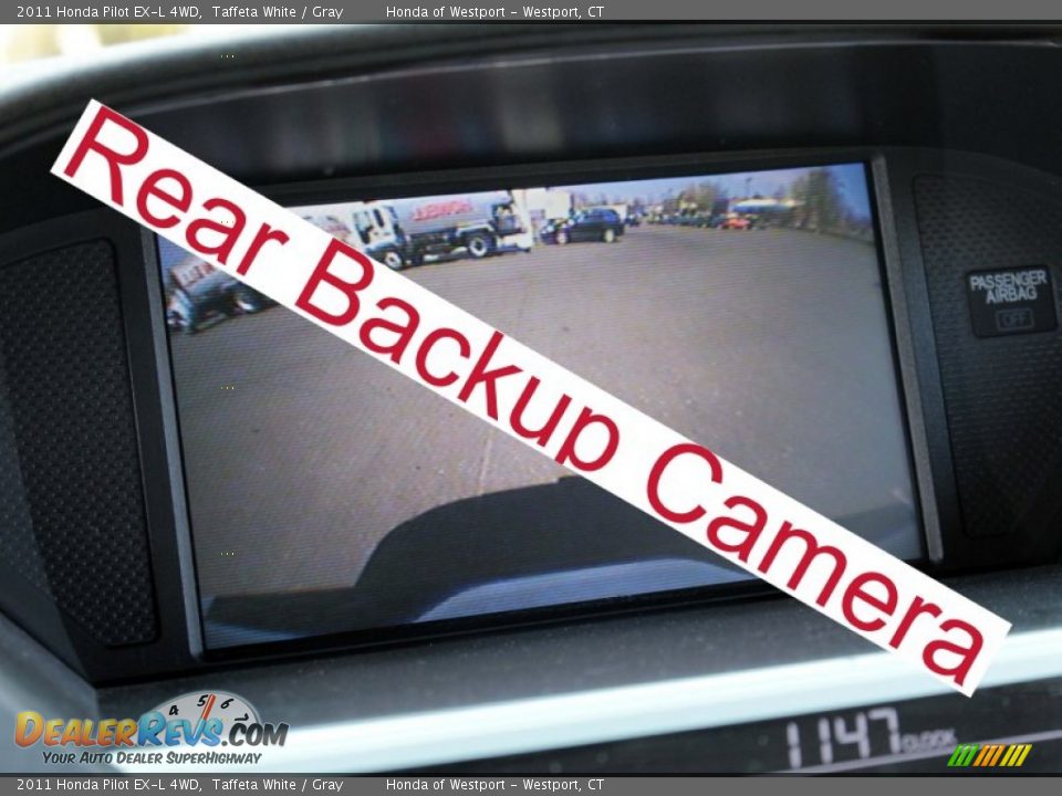 2011 Honda Pilot EX-L 4WD Taffeta White / Gray Photo #13