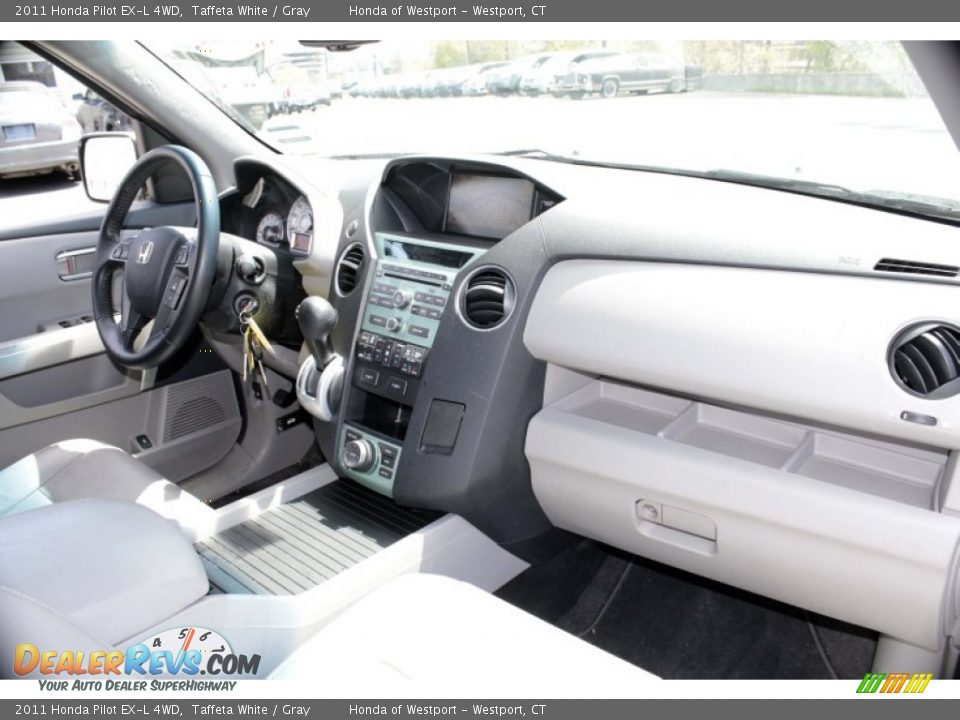2011 Honda Pilot EX-L 4WD Taffeta White / Gray Photo #15