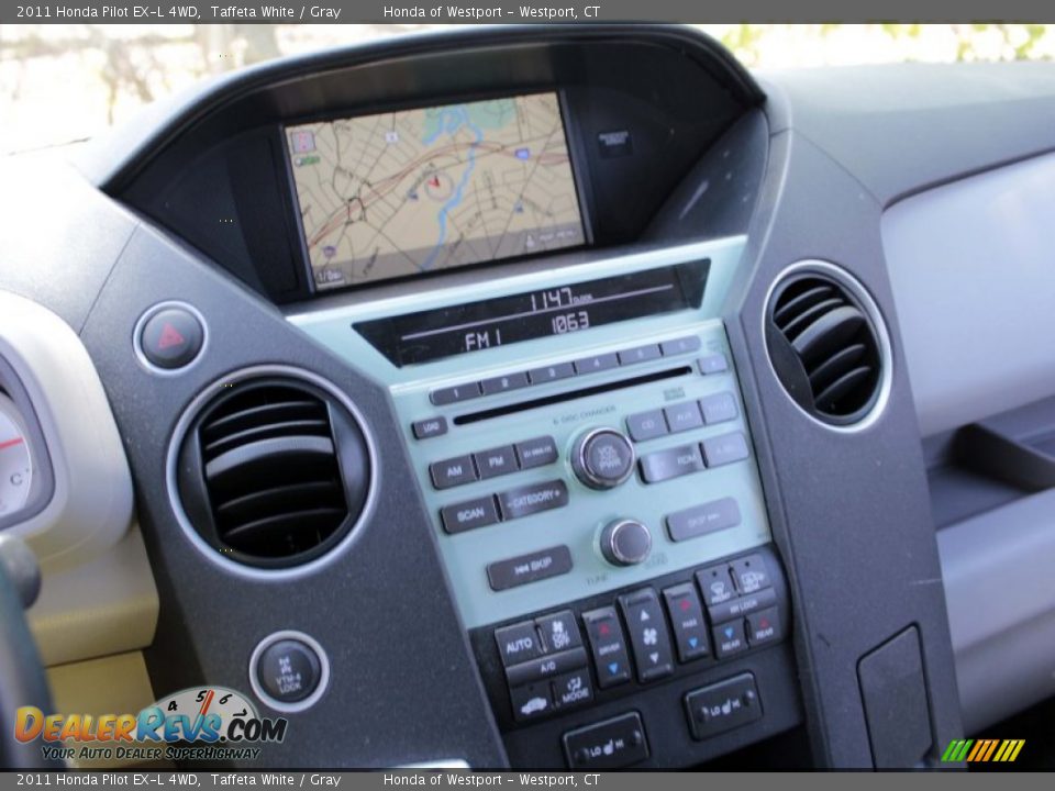 2011 Honda Pilot EX-L 4WD Taffeta White / Gray Photo #16