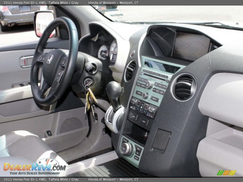 2011 Honda Pilot EX-L 4WD Taffeta White / Gray Photo #19