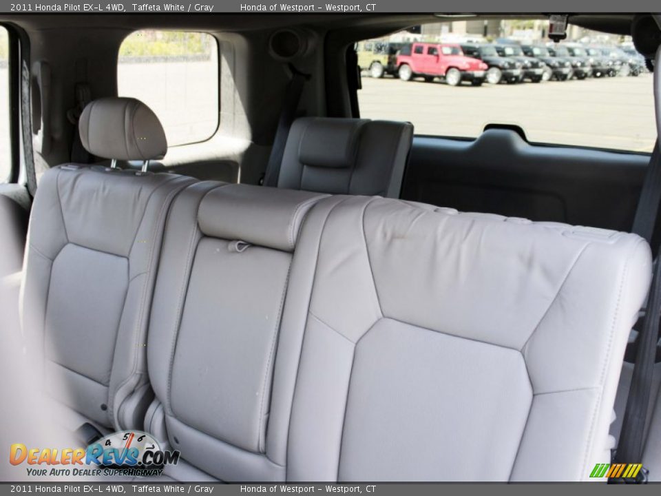 2011 Honda Pilot EX-L 4WD Taffeta White / Gray Photo #20