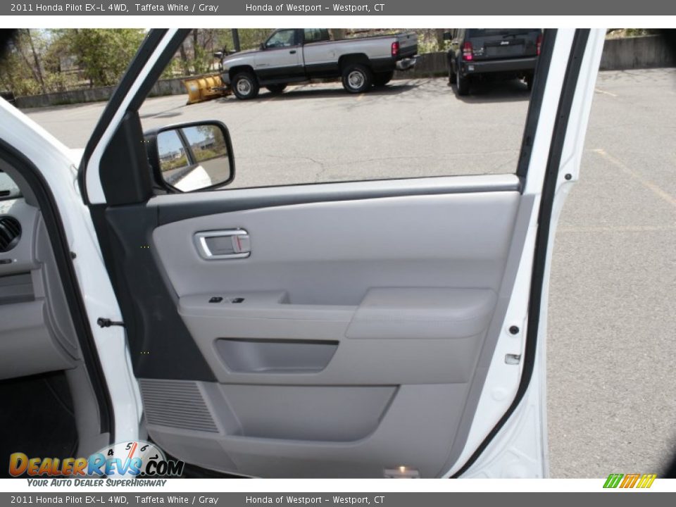 2011 Honda Pilot EX-L 4WD Taffeta White / Gray Photo #21
