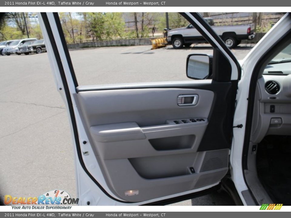 2011 Honda Pilot EX-L 4WD Taffeta White / Gray Photo #23