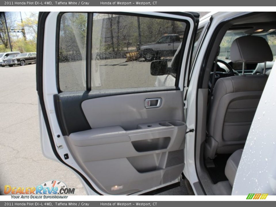 2011 Honda Pilot EX-L 4WD Taffeta White / Gray Photo #24