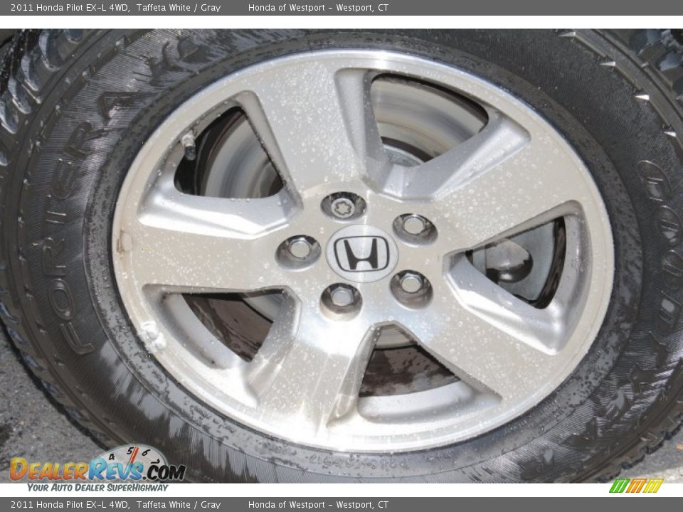 2011 Honda Pilot EX-L 4WD Taffeta White / Gray Photo #25