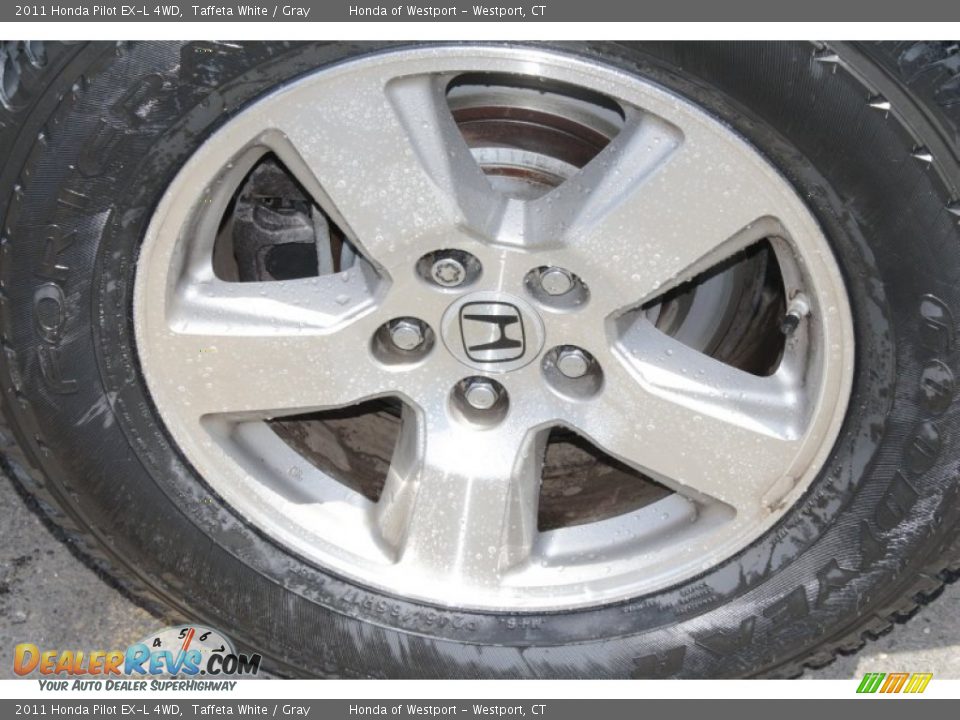 2011 Honda Pilot EX-L 4WD Taffeta White / Gray Photo #26