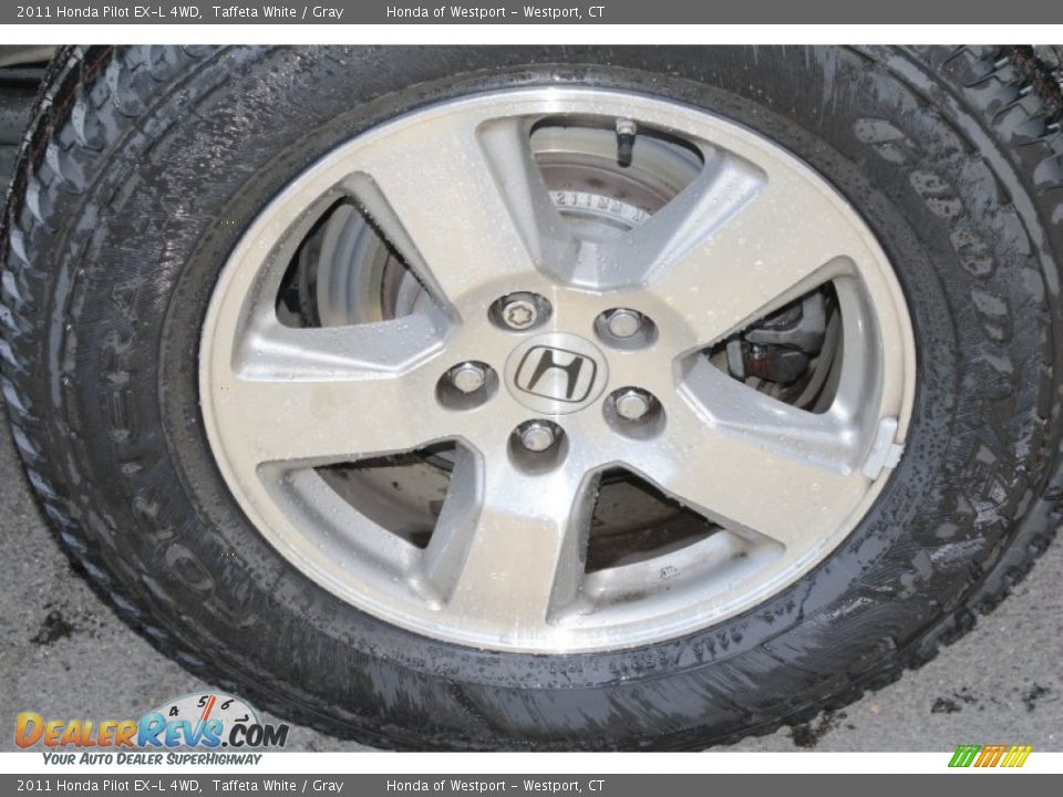 2011 Honda Pilot EX-L 4WD Taffeta White / Gray Photo #27