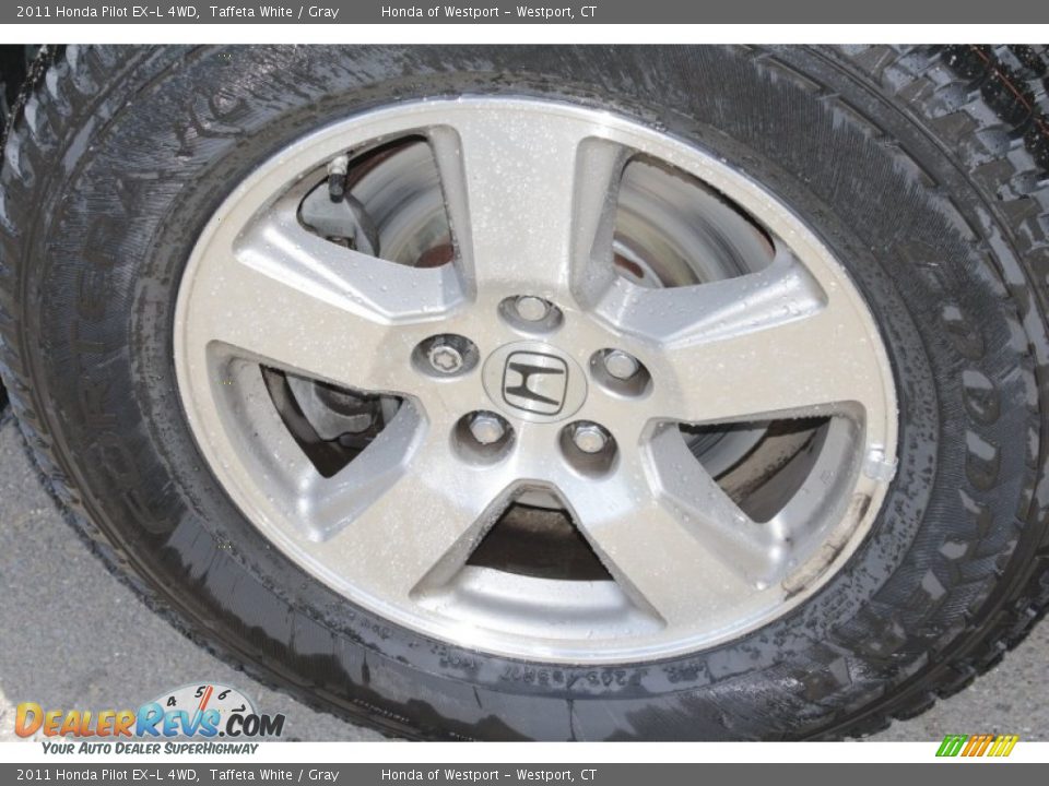 2011 Honda Pilot EX-L 4WD Taffeta White / Gray Photo #28
