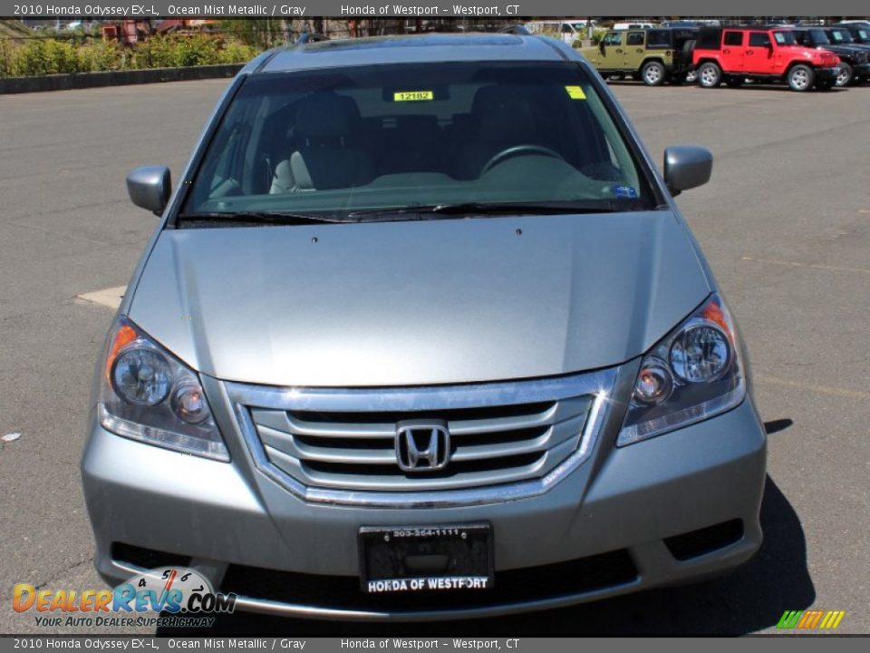 2010 Honda Odyssey EX-L Ocean Mist Metallic / Gray Photo #2