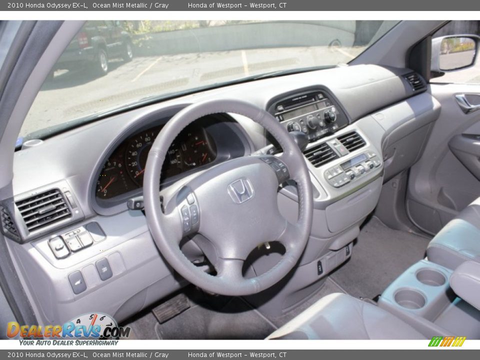 2010 Honda Odyssey EX-L Ocean Mist Metallic / Gray Photo #5