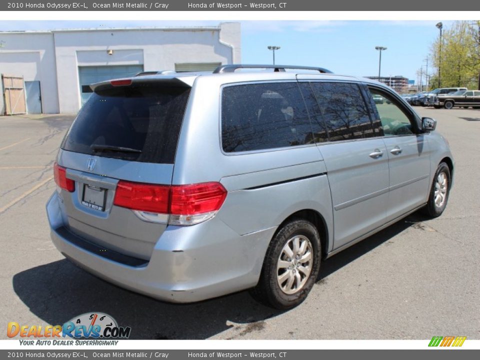 2010 Honda Odyssey EX-L Ocean Mist Metallic / Gray Photo #6