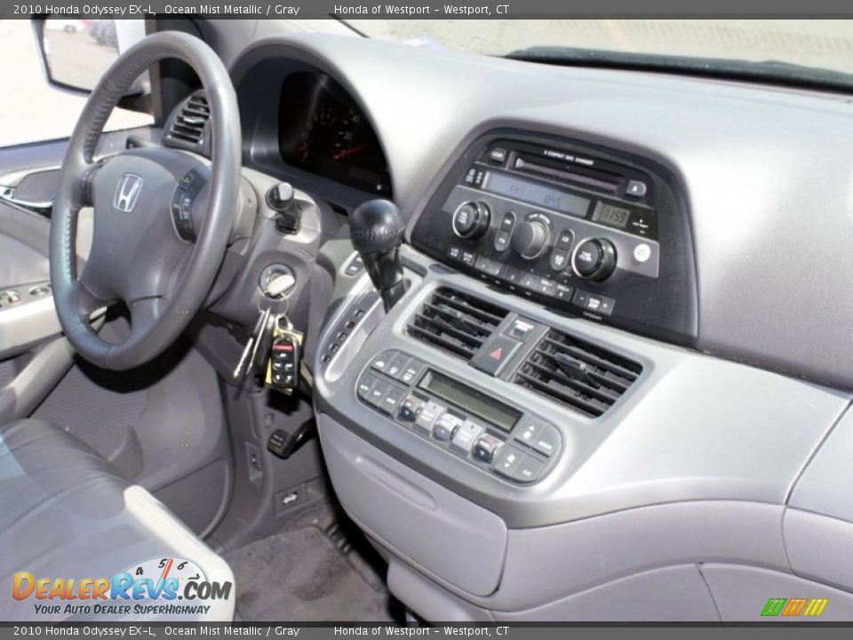 2010 Honda Odyssey EX-L Ocean Mist Metallic / Gray Photo #9