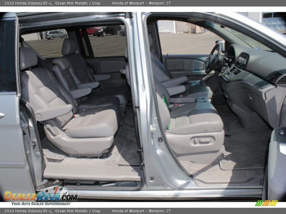 2010 Honda Odyssey EX-L Ocean Mist Metallic / Gray Photo #16
