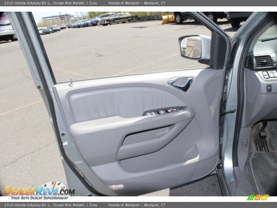 2010 Honda Odyssey EX-L Ocean Mist Metallic / Gray Photo #17