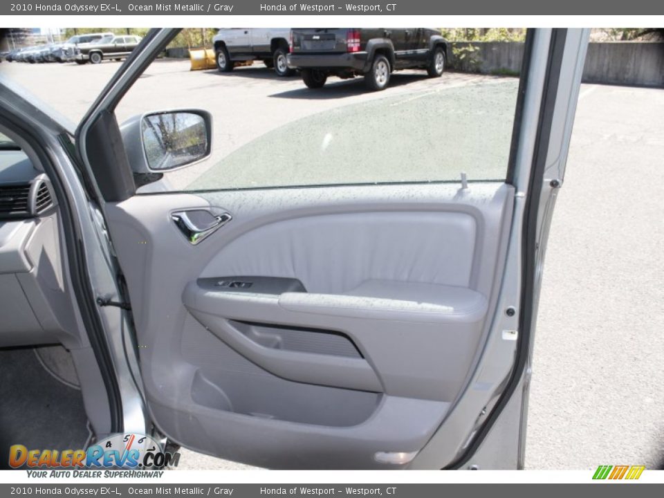 2010 Honda Odyssey EX-L Ocean Mist Metallic / Gray Photo #18