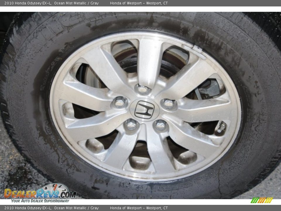 2010 Honda Odyssey EX-L Ocean Mist Metallic / Gray Photo #19