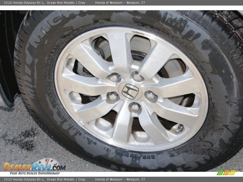 2010 Honda Odyssey EX-L Ocean Mist Metallic / Gray Photo #20
