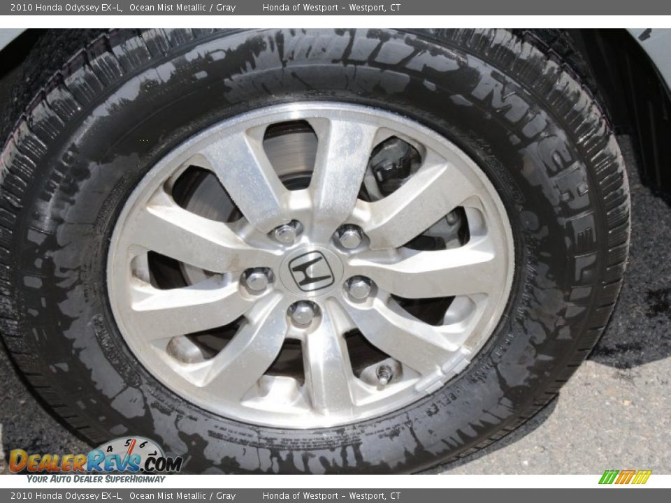 2010 Honda Odyssey EX-L Ocean Mist Metallic / Gray Photo #21