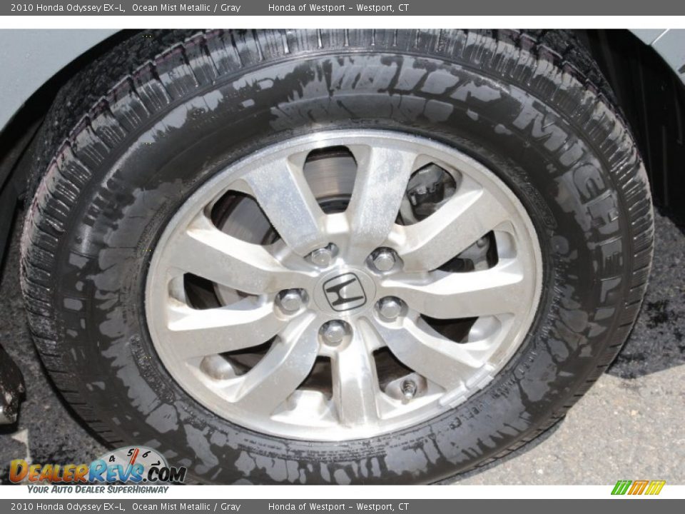 2010 Honda Odyssey EX-L Ocean Mist Metallic / Gray Photo #22
