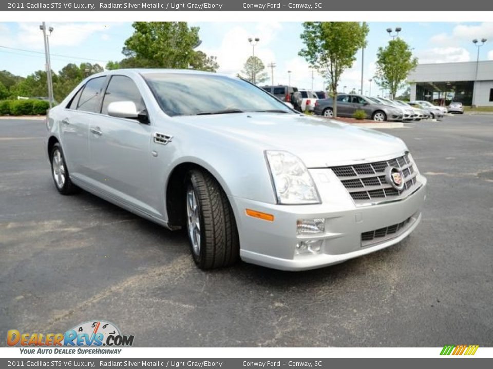 2011 Cadillac STS V6 Luxury Radiant Silver Metallic / Light Gray/Ebony Photo #3