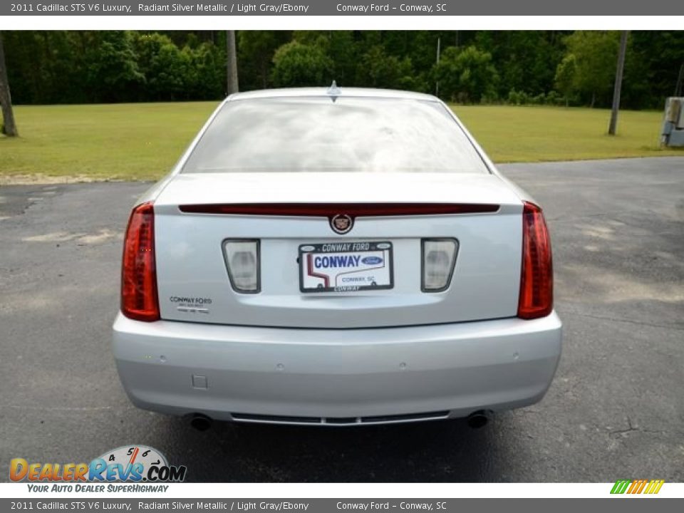 2011 Cadillac STS V6 Luxury Radiant Silver Metallic / Light Gray/Ebony Photo #6