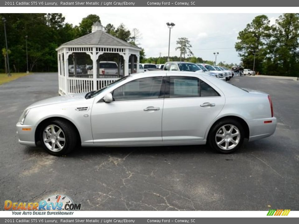 2011 Cadillac STS V6 Luxury Radiant Silver Metallic / Light Gray/Ebony Photo #8