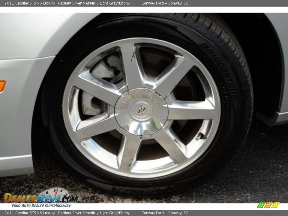 2011 Cadillac STS V6 Luxury Radiant Silver Metallic / Light Gray/Ebony Photo #9