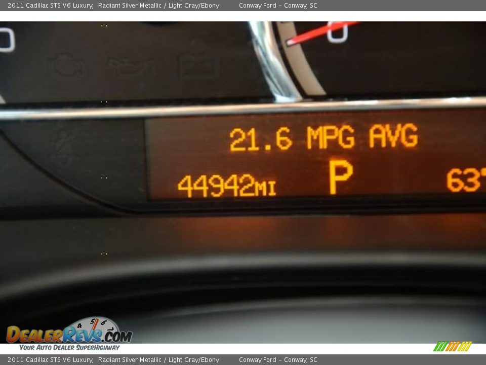 2011 Cadillac STS V6 Luxury Radiant Silver Metallic / Light Gray/Ebony Photo #28