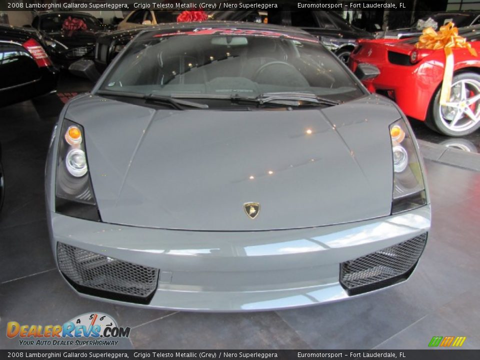 2008 Lamborghini Gallardo Superleggera Grigio Telesto Metallic (Grey) / Nero Superleggera Photo #5