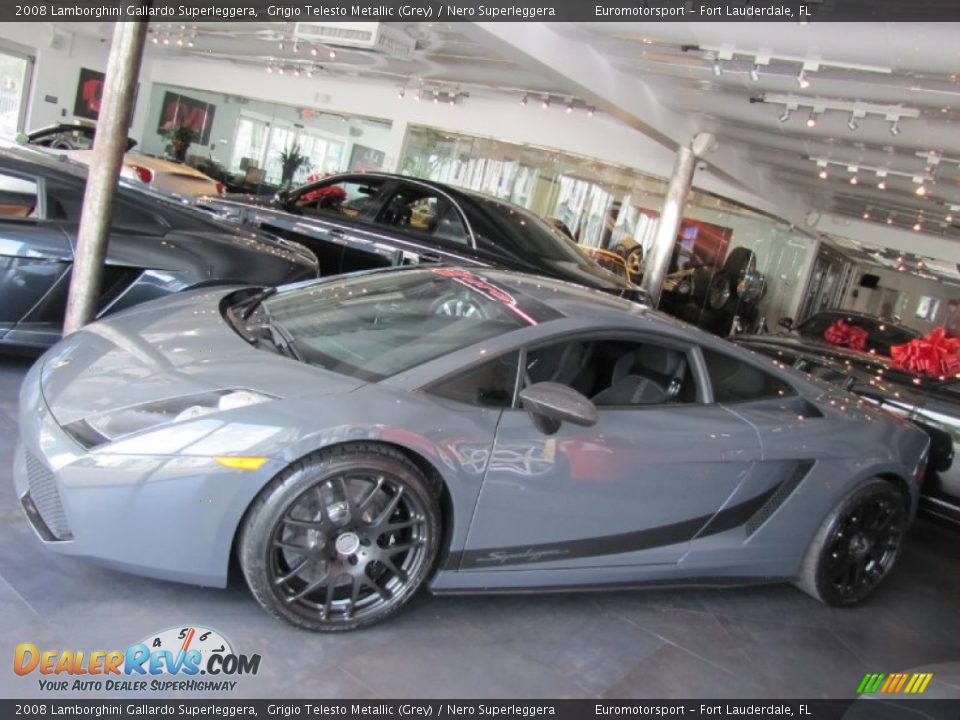 2008 Lamborghini Gallardo Superleggera Grigio Telesto Metallic (Grey) / Nero Superleggera Photo #6