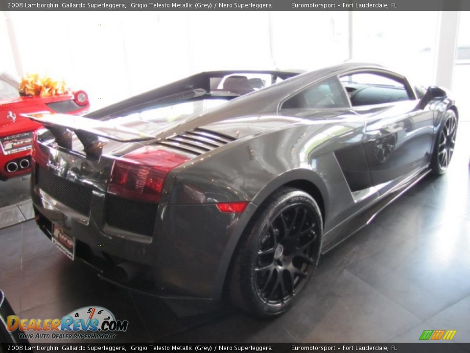 2008 Lamborghini Gallardo Superleggera Grigio Telesto Metallic (Grey) / Nero Superleggera Photo #7