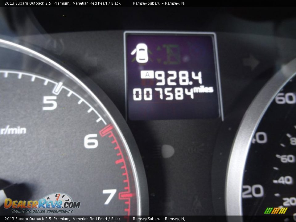 2013 Subaru Outback 2.5i Premium Venetian Red Pearl / Black Photo #32