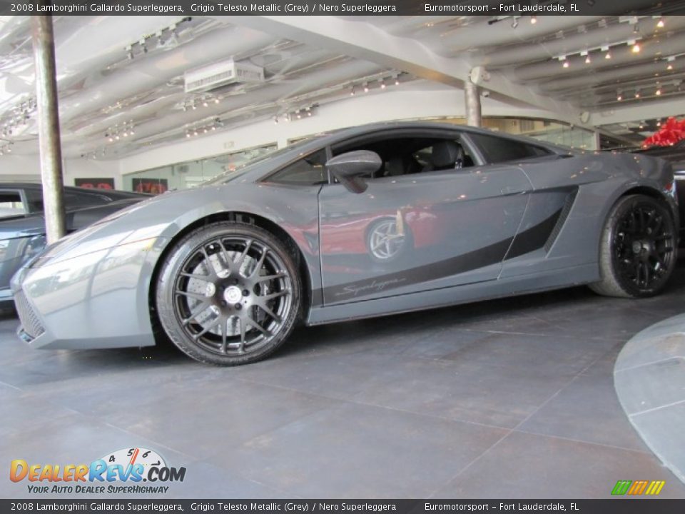2008 Lamborghini Gallardo Superleggera Grigio Telesto Metallic (Grey) / Nero Superleggera Photo #11