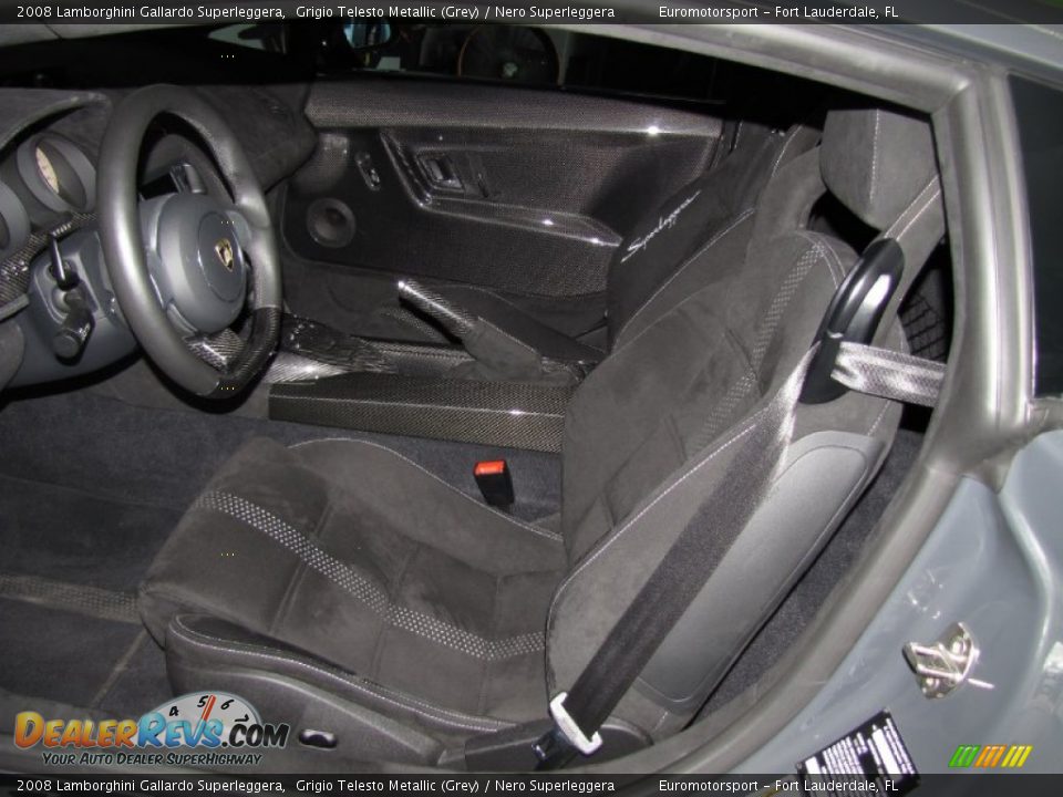 Nero Superleggera Interior - 2008 Lamborghini Gallardo Superleggera Photo #12