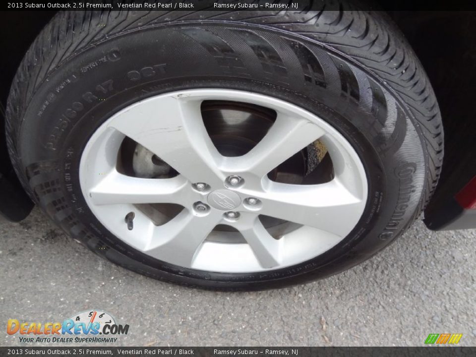 2013 Subaru Outback 2.5i Premium Venetian Red Pearl / Black Photo #36