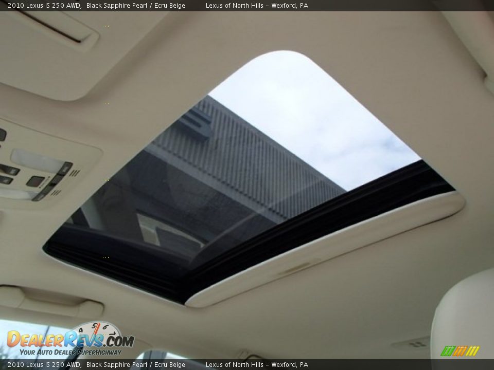 2010 Lexus IS 250 AWD Black Sapphire Pearl / Ecru Beige Photo #13