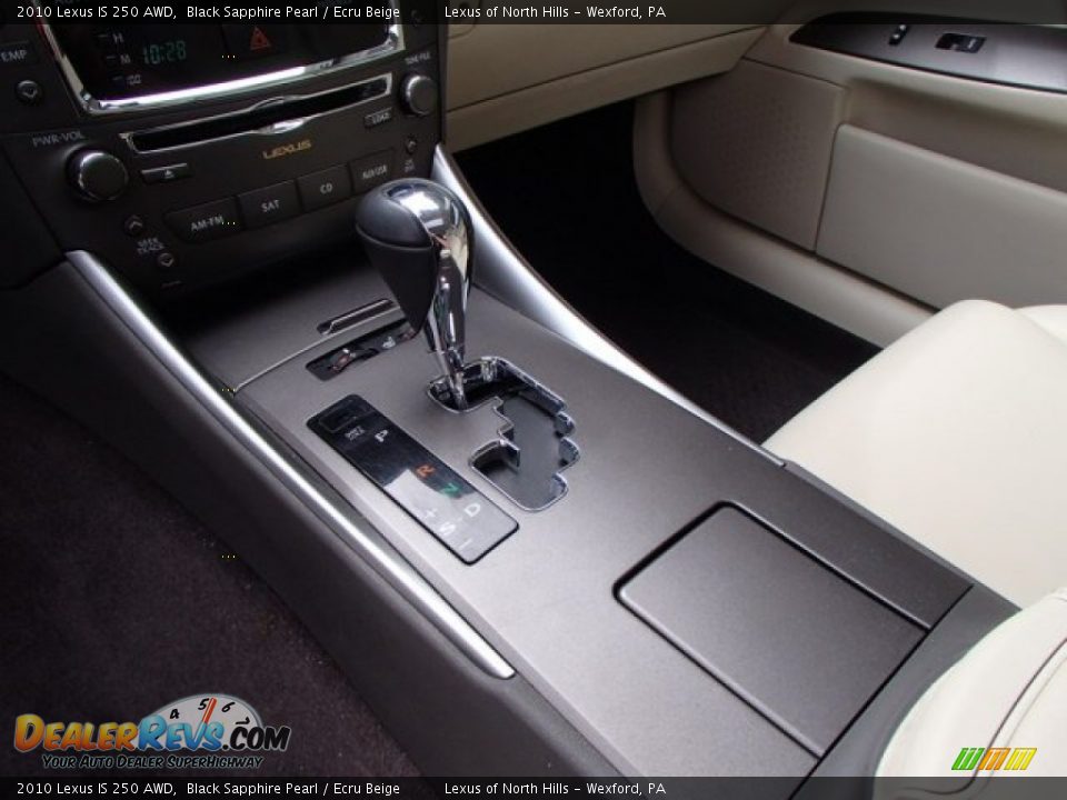 2010 Lexus IS 250 AWD Black Sapphire Pearl / Ecru Beige Photo #16