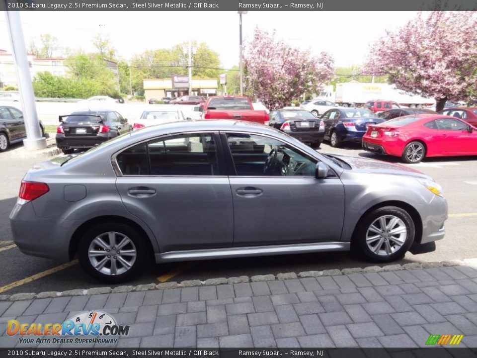 2010 Subaru Legacy 2.5i Premium Sedan Steel Silver Metallic / Off Black Photo #9