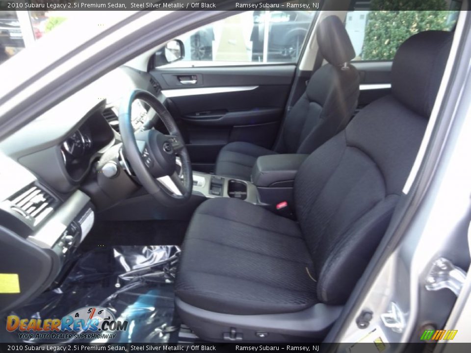 2010 Subaru Legacy 2.5i Premium Sedan Steel Silver Metallic / Off Black Photo #13